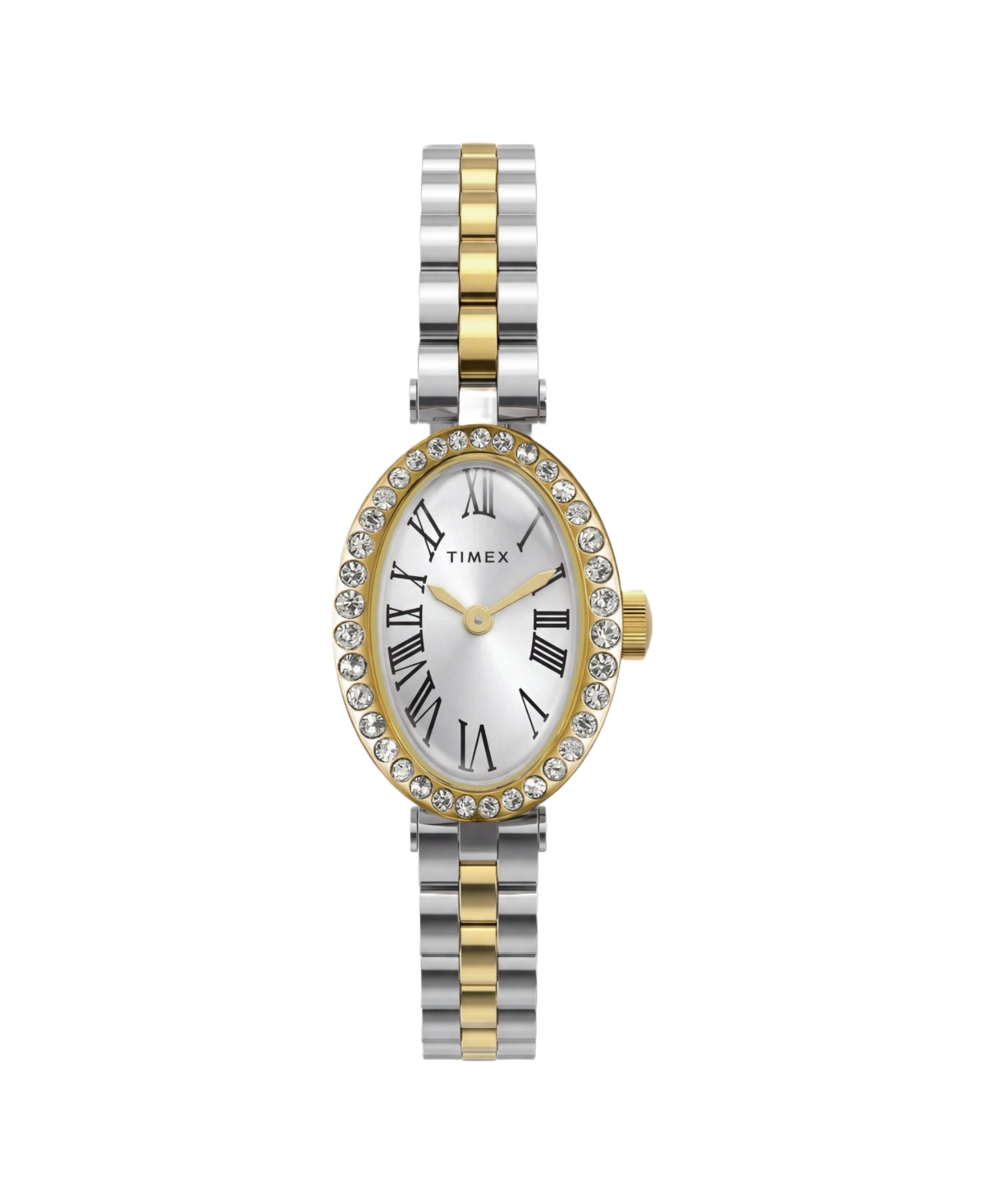 Timex Women's Quartz Cavatina Two-Tone Stainless Steel Bracelet Watch 19mm - Silver
