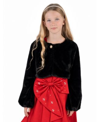 Girls' 7-16 Long-Sleeve Rhinestone Bolero