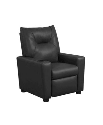 Contemporary Style Kids Recliner Chair with Cup Holder Recliner Chair