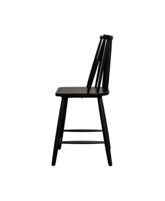 Farmhouse Brown Counter Stools Set of 2 with  Support