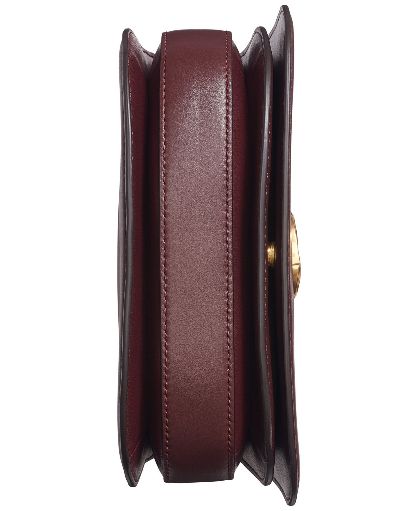 Женская сумка Donna Karan New York Madras Small Leather Crossbody, цвет: Чёрный вишнёвый — фото 5