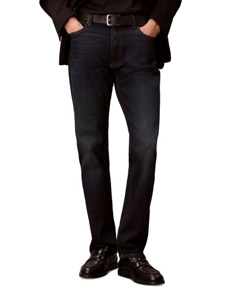 Мужские джинсы Calvin Klein Straight-Leg Slim Stretch, цвет: Evening Glory