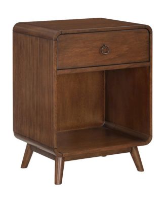 Wooden Nightstand - 1 Drawer Side Table for Bedroom Decor and Storage