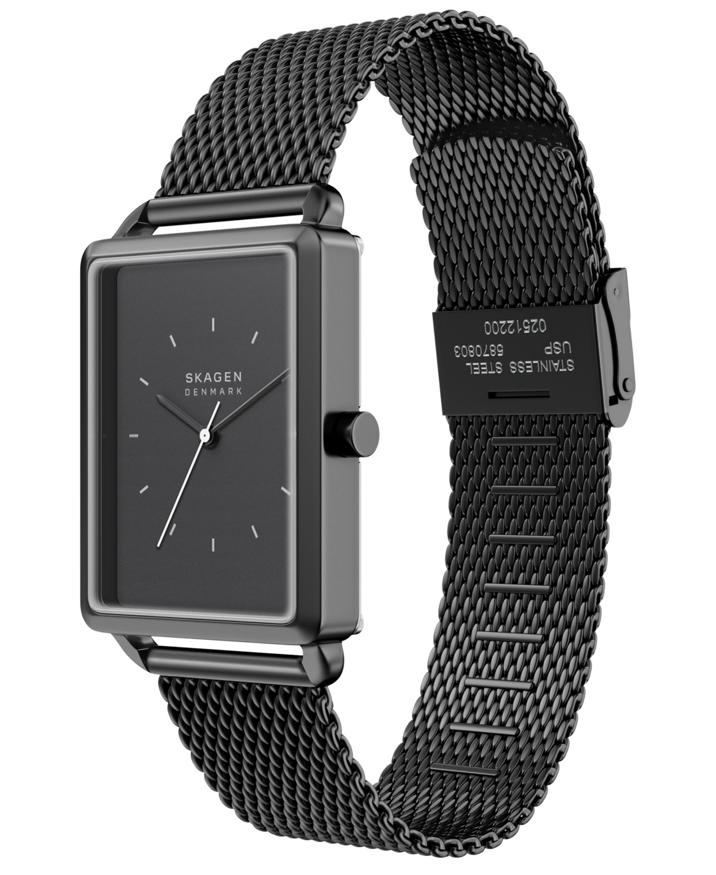 Мужские часы Skagen Quartz Hagen Gunmetal Stainless Steel Mesh 36mm — фото 4