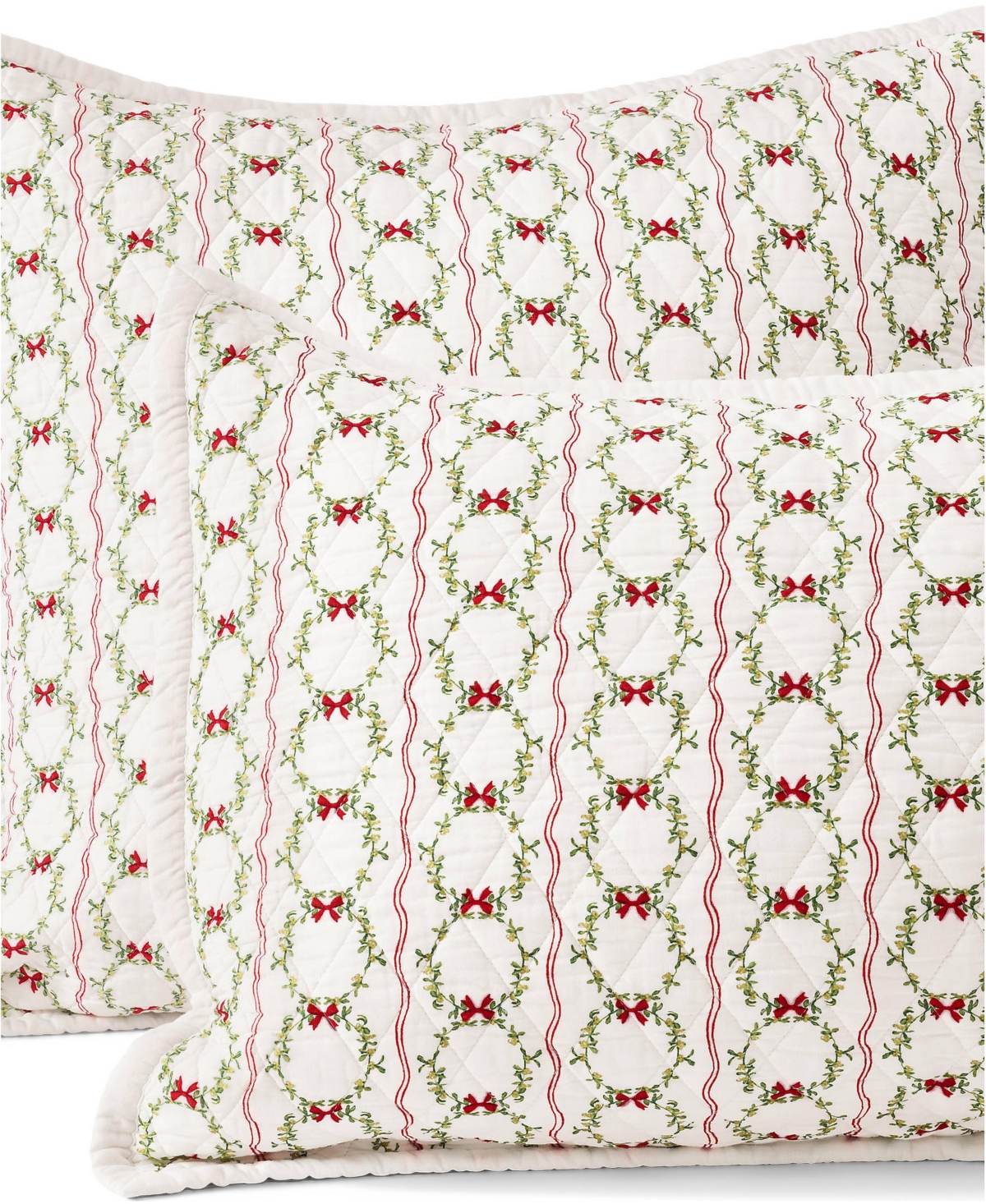 Lands' End Printed Diamond Double Voile Quilt Sham