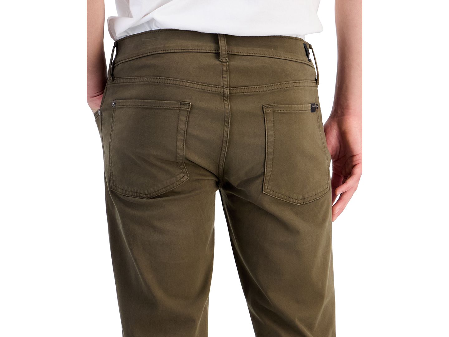 Мужские брюки 7 For All Mankind Slimmy Slim-Fit Stretch 5-Pocket Chino, цвет: Must — фото 4