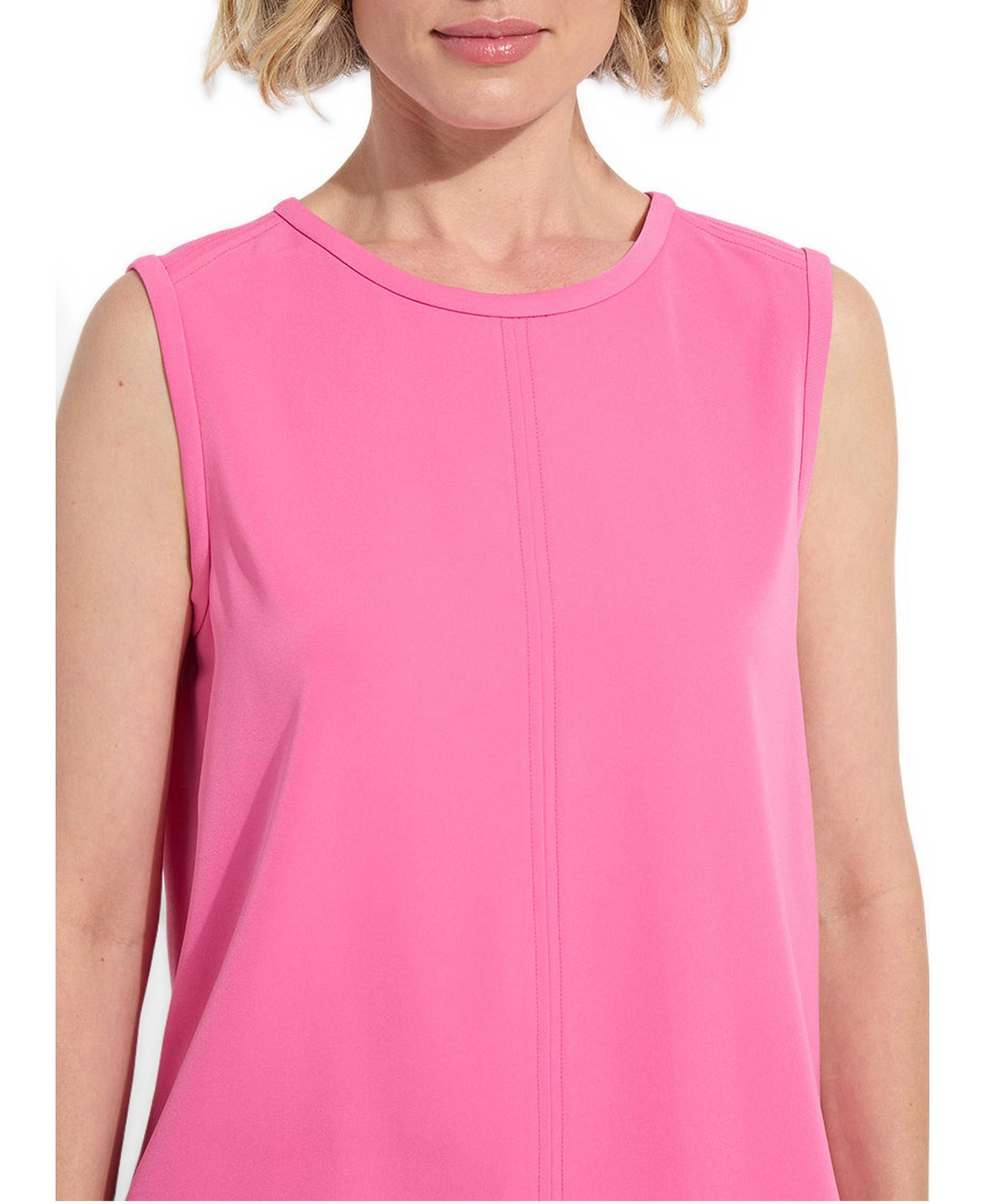 Женский топ LYSSE Kyra Sleeveless Crewneck Pull-On, цвет: Розовый — фото 3