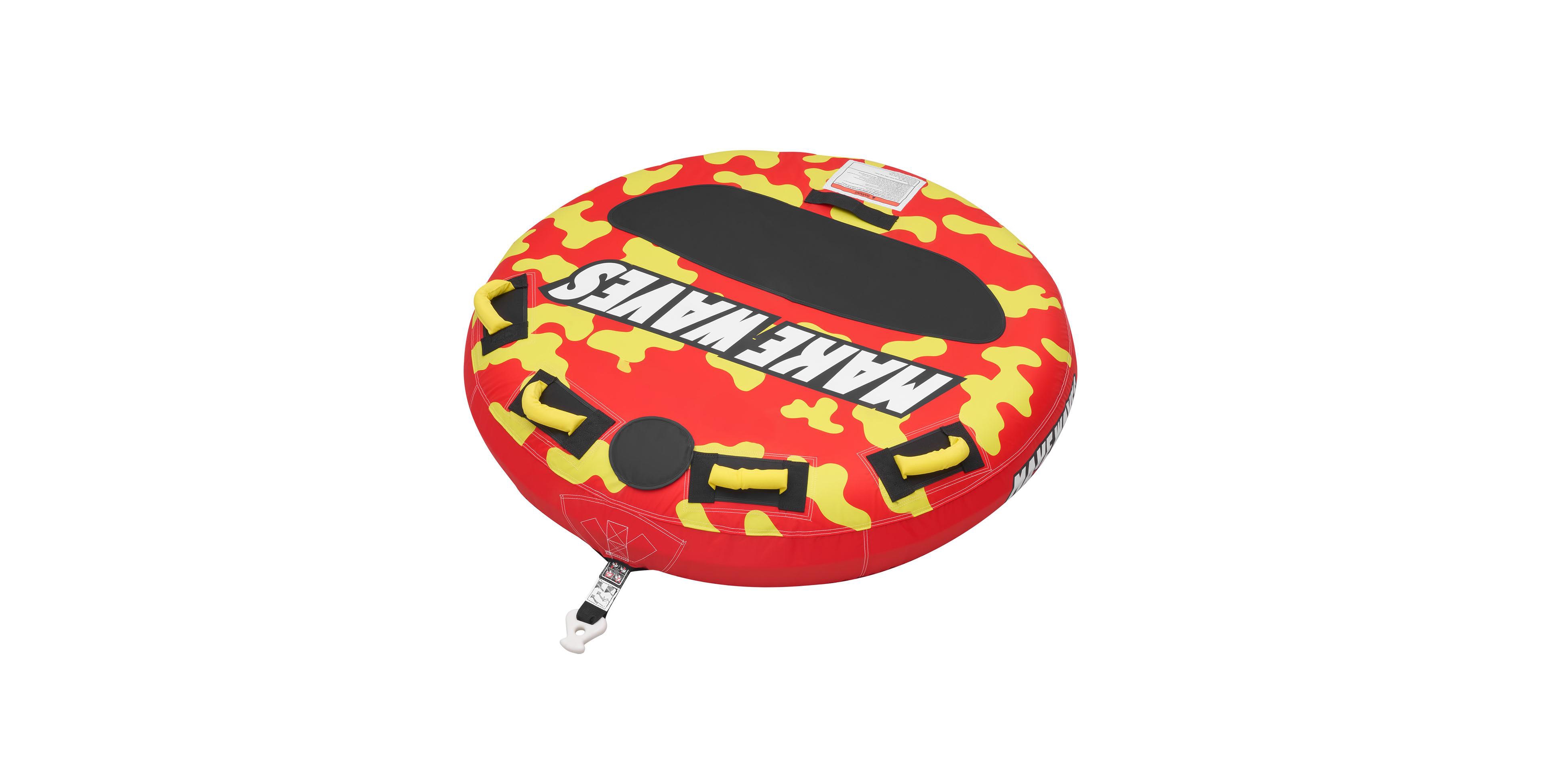 Hongge Two Rider Inflatable Towable Boat Tube with Padded Handles