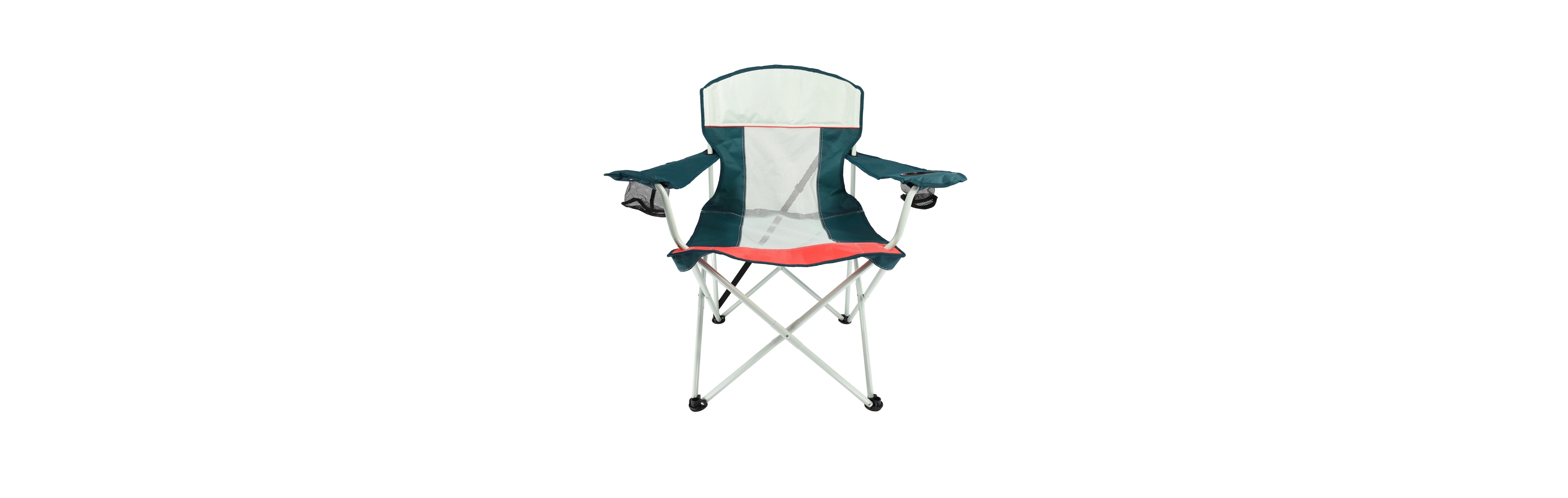 Sevorley Oversized Mesh Camping Chair with Carry Bag and Cup Holders, Carry strap holds chair for fast and easy