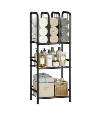 3 Tier Towel Rack Free Standing Metal Holder Organizer Bathroom Hardware