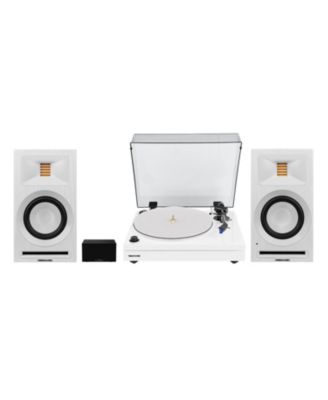 RT87 Dual-Plinth High-Fidelity Turntable with Ri71 Powered Bookshelf Speakers and PA10 Phono Preamp