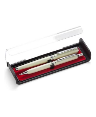 Libretto 0.7mm EnerGel Pen, and 0.5mm Pencil Set, with Gift Box, Cream Barrels