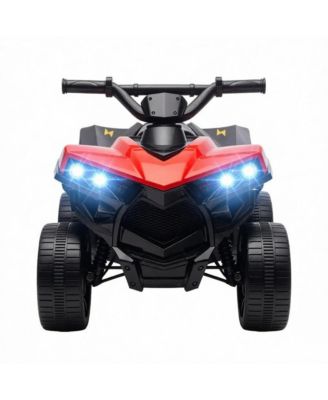 6V Metal & PP Electric 4-Wheeler ATV with Music & LED Headlights, 55 lb Capacity, Ages 18-56 Months