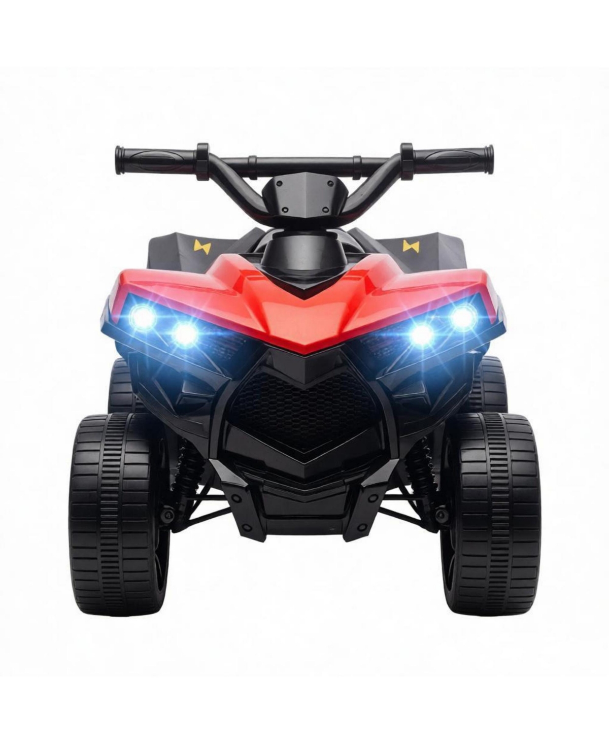 Sevorley 6V Metal & Pp Electric 4-Wheeler Atv with Music & Led Headlights, 55 lb Capacity, Ages 18-56 Months
