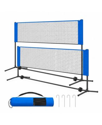 10 ft Portable Badminton Net with Adjustable Height and Carry Bag