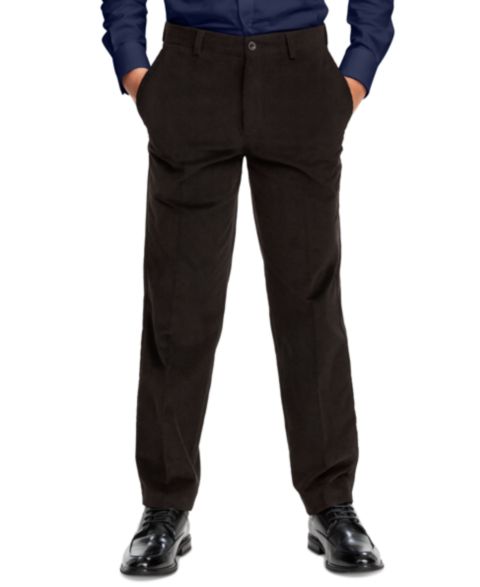 Брюки Michael Kors Classic-Fit Birdseye Pants для мальчиков, цвет: Коричневый