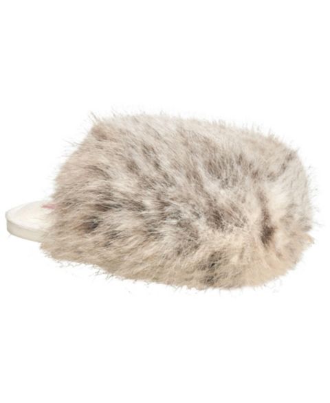 Женские тапочки Thalia Sodi Animal Leopard Puff Ball Slipper, цвет: Слоновая кость разноцветный