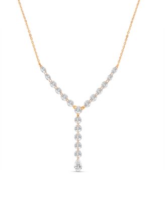 Lab-Grown Diamond Necklace (2 ct. t.w.) in 14k Yellow Gold