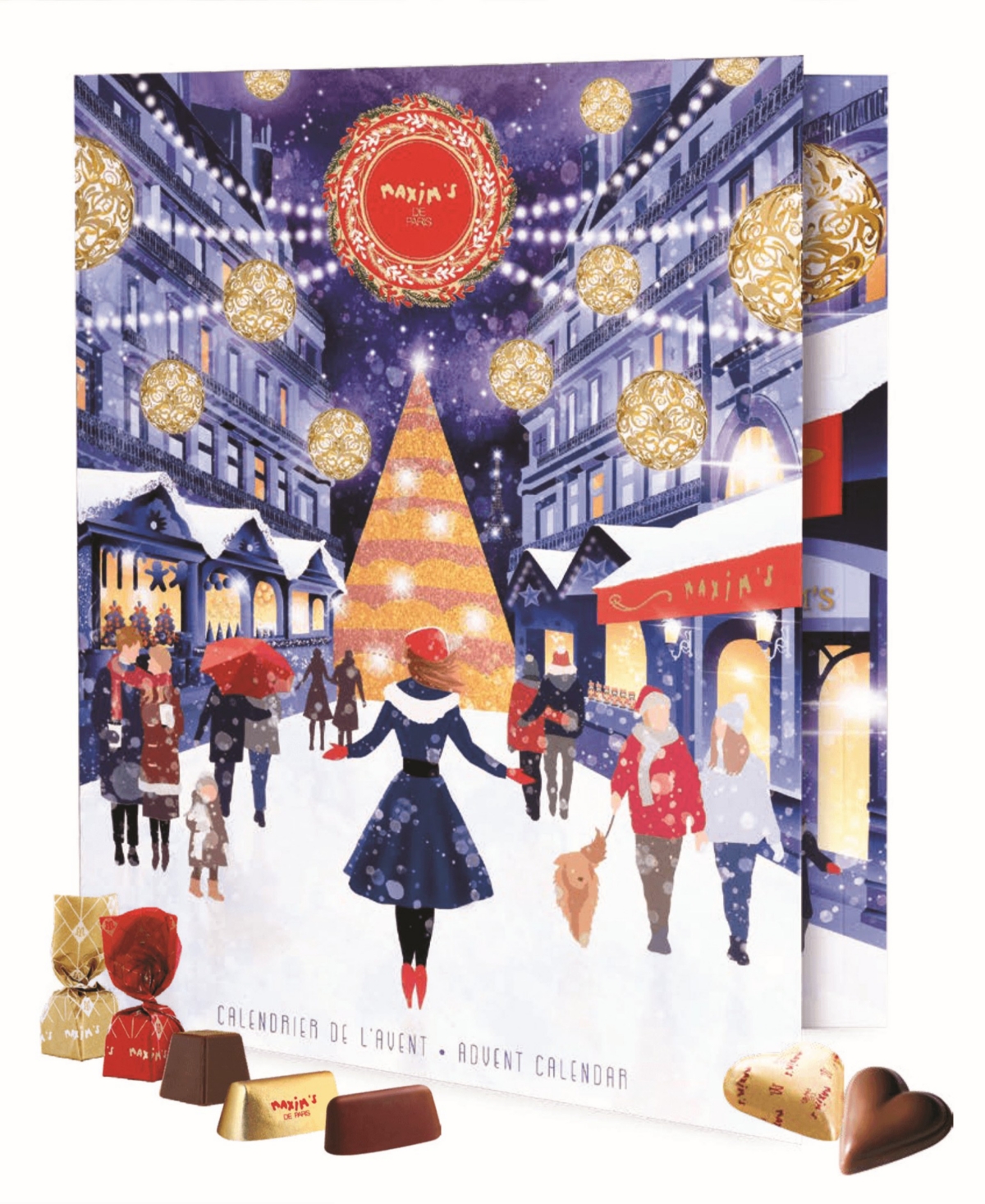 Maxim's De Paris Holiday Chocolate Advent Calendar, 7.2oz
