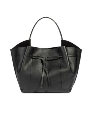 Extra-Large Kate Structured Leather Tote Handbag