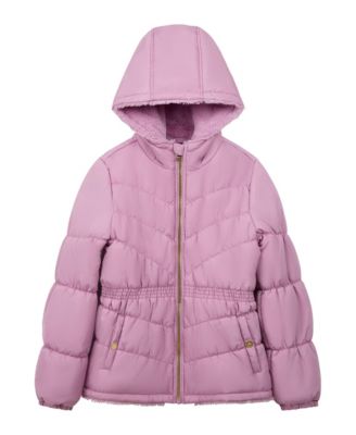 Toddler Girls' 2T-5T Heavyweight Faux Fur Puffer