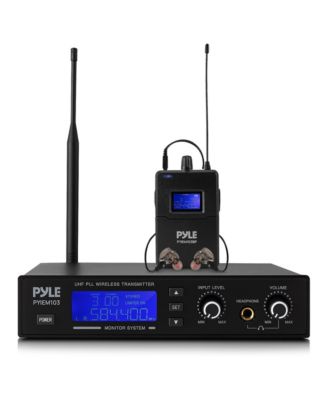 PYIEM103 Wireless In-Ear Monitor System with 220 Frequencies, Stereo Inputs and 164-Foot Range