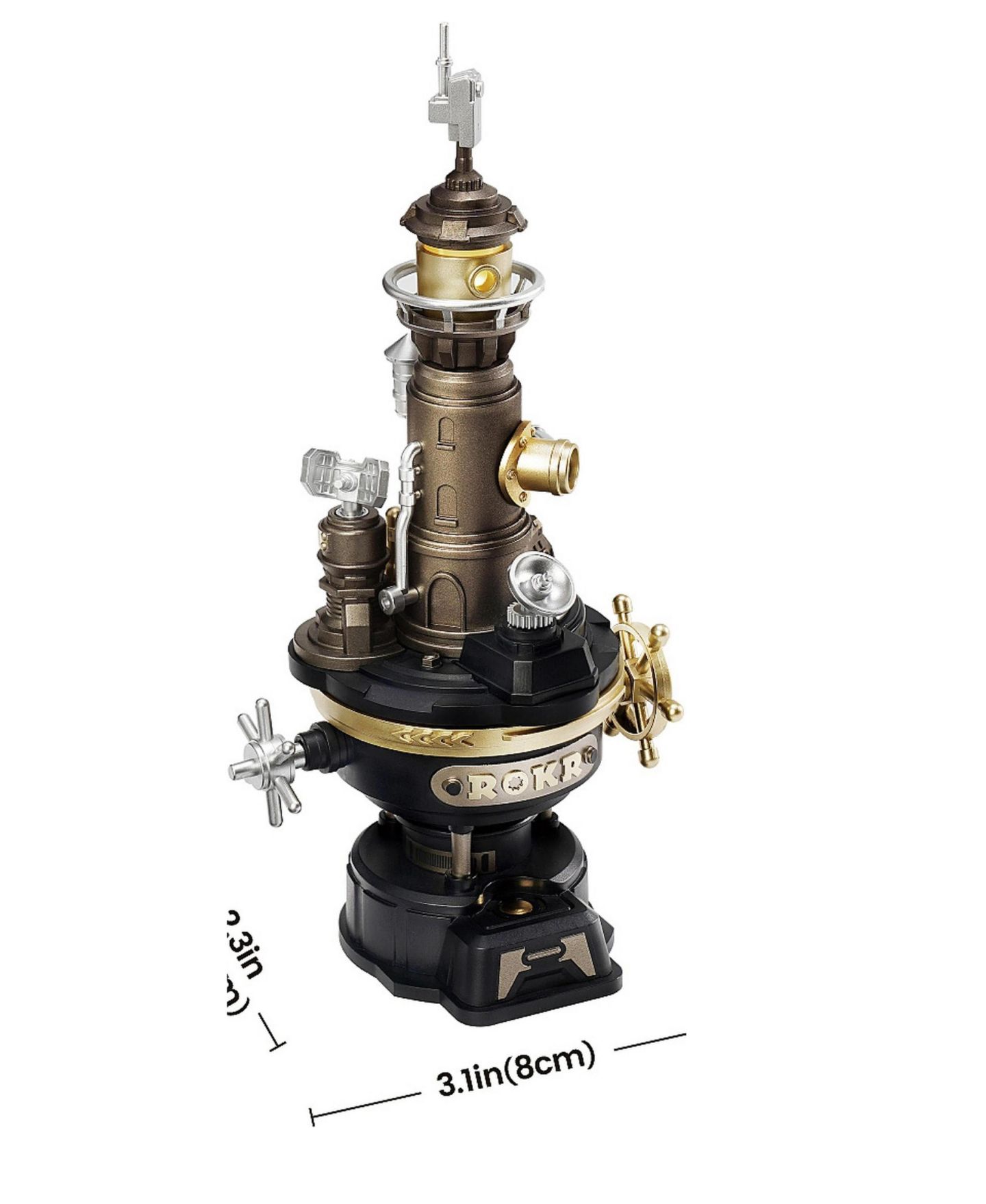 Детский конструктор Robotime Lighthouse Navi Motorized LED 3D Puzzle Building Set, Ages 14+ — фото 2