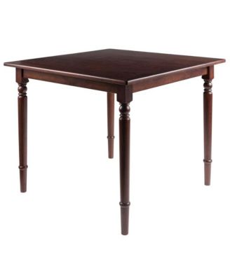 Walnut Small Square Dining Table - Solid Wood Kitchen Table for Spaces