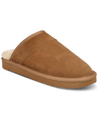 Men's Genuine Suede Slip-On Slippers