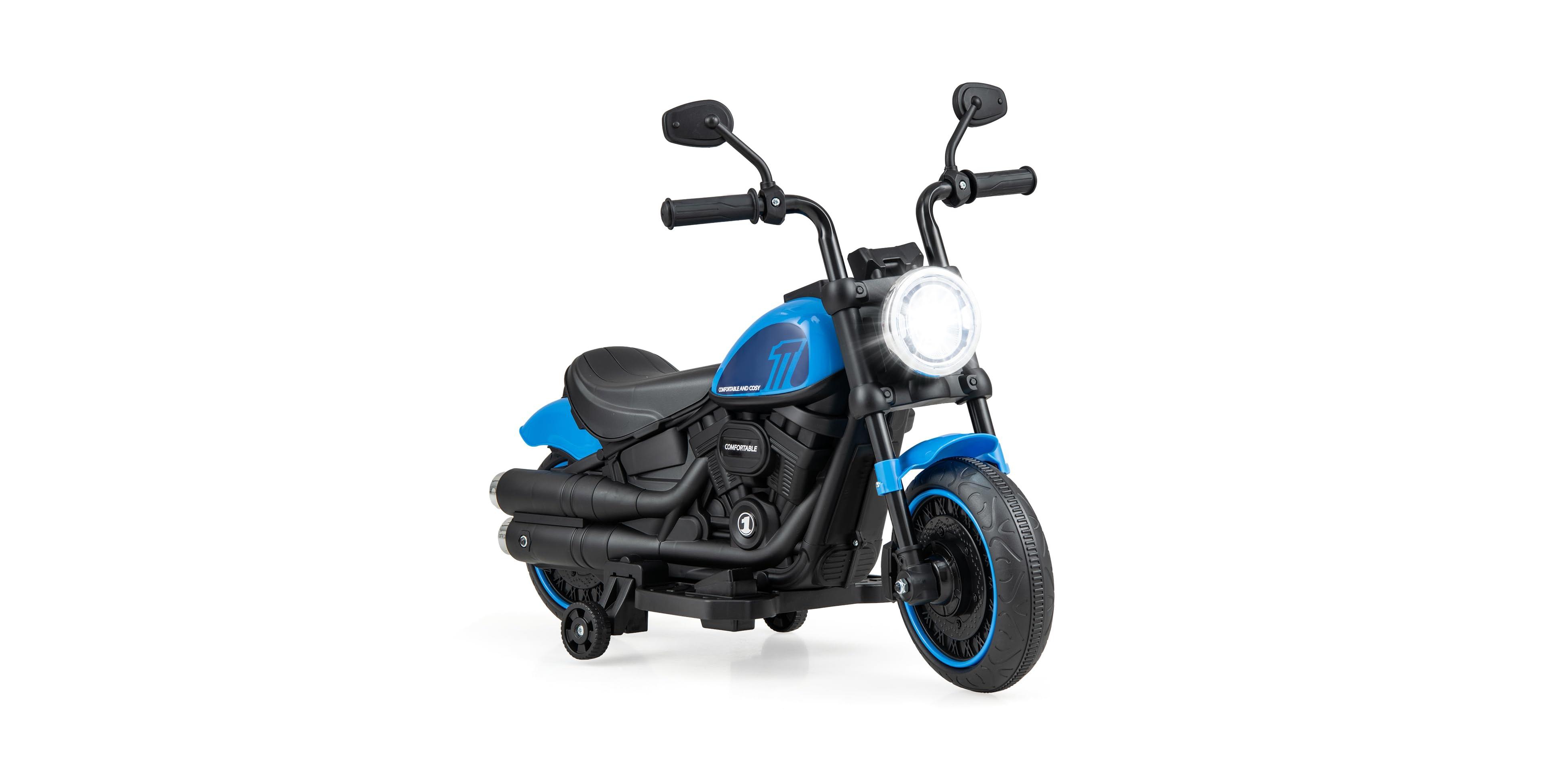 Mecale 30 Electric Motorcycle with Removable Training Wheels and Led Light, 55-lb Capacity, Ages 18+ Months