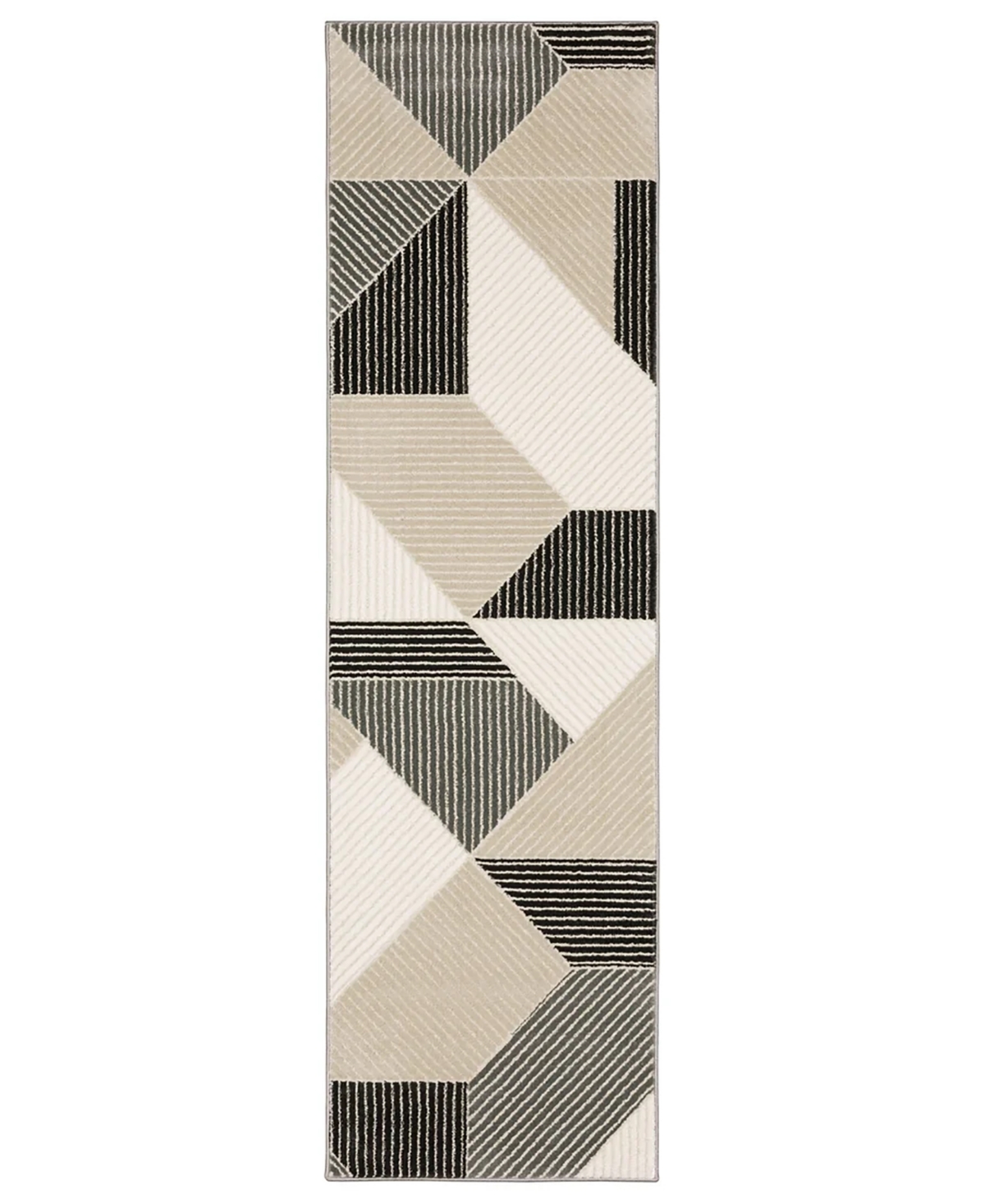RRAY07068230ST 2 ft. 3 in. x 7 ft. 6 in. Raylan RAY07 Casual Power Loomed Rectangle Area Rug, Ivory