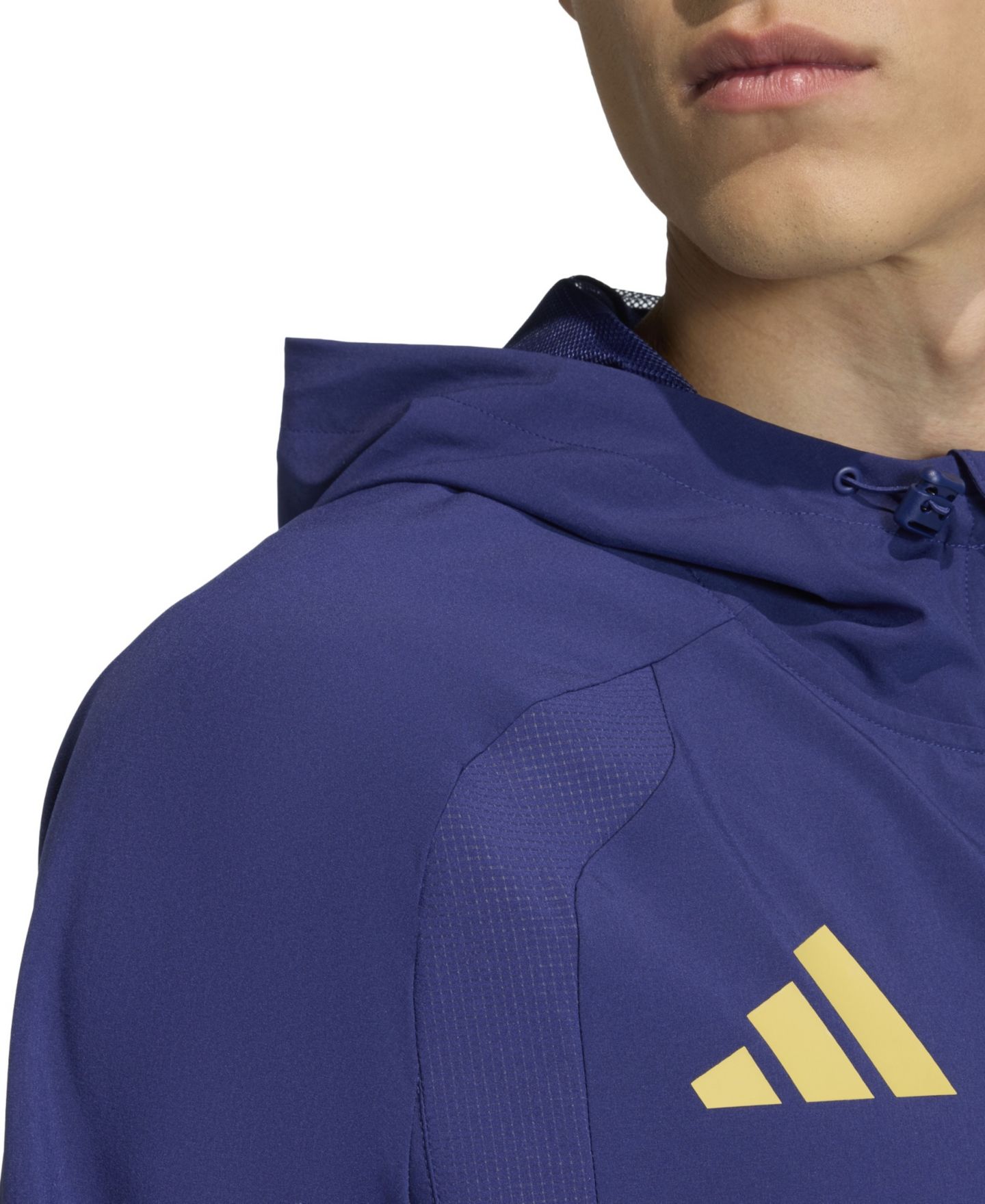 Мужская куртка adidas Blue Real Salt Lake Tiro Travel Full-Zip Hooded Windbreaker — фото 5