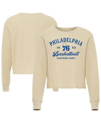 Men's and Women's Cream Philadelphia 76ers High Country Collection Cullen Waffle Knit Long Sleeve T-Shirt