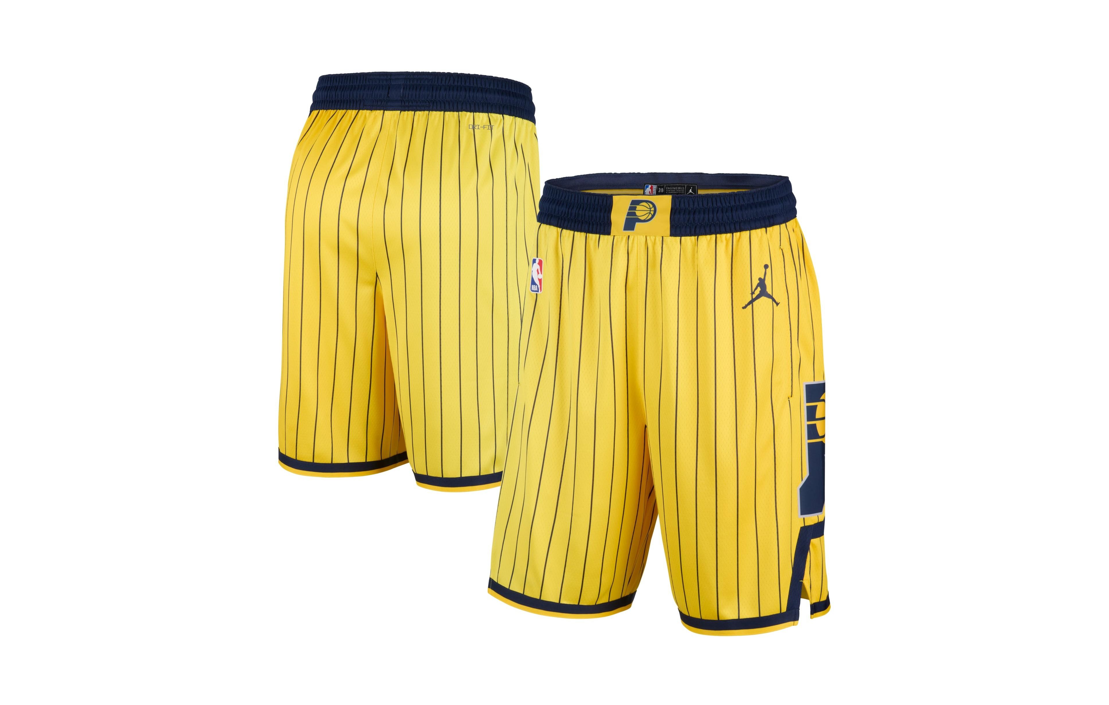 Jordan Men's Indiana Pacers Gold Statement Edition Swingman Shorts
