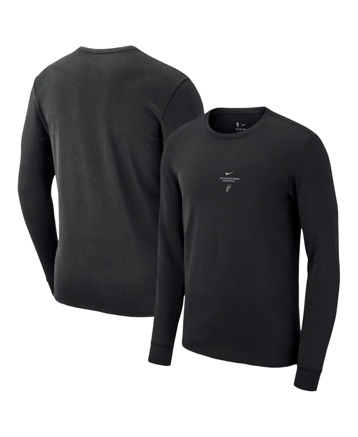 Nike Men's Black San Antonio Spurs 2026 Standard Issue Practice Long Sleeve T-Shirt