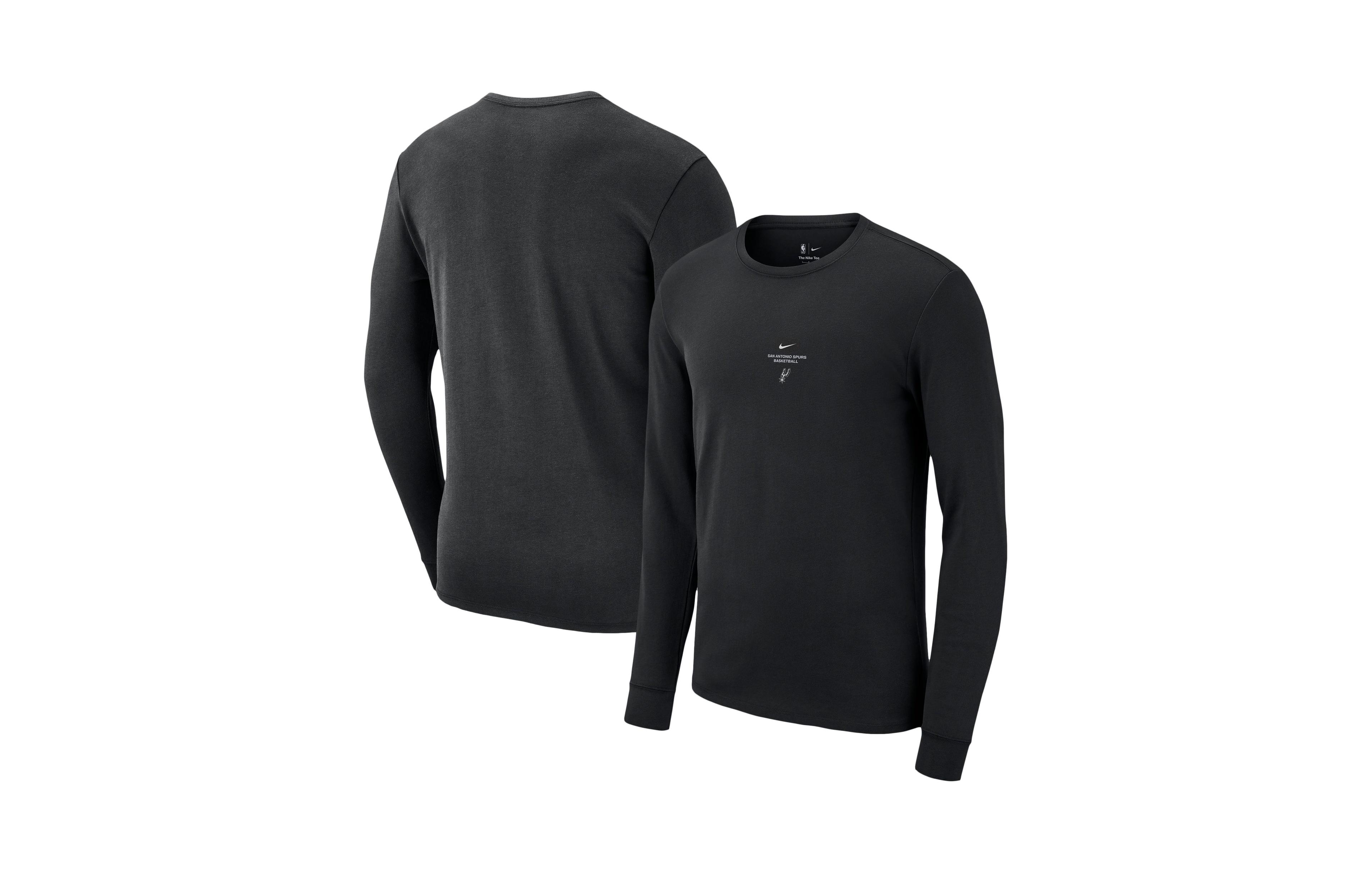 Nike Men's Black San Antonio Spurs 2026 Standard Issue Practice Long Sleeve T-Shirt