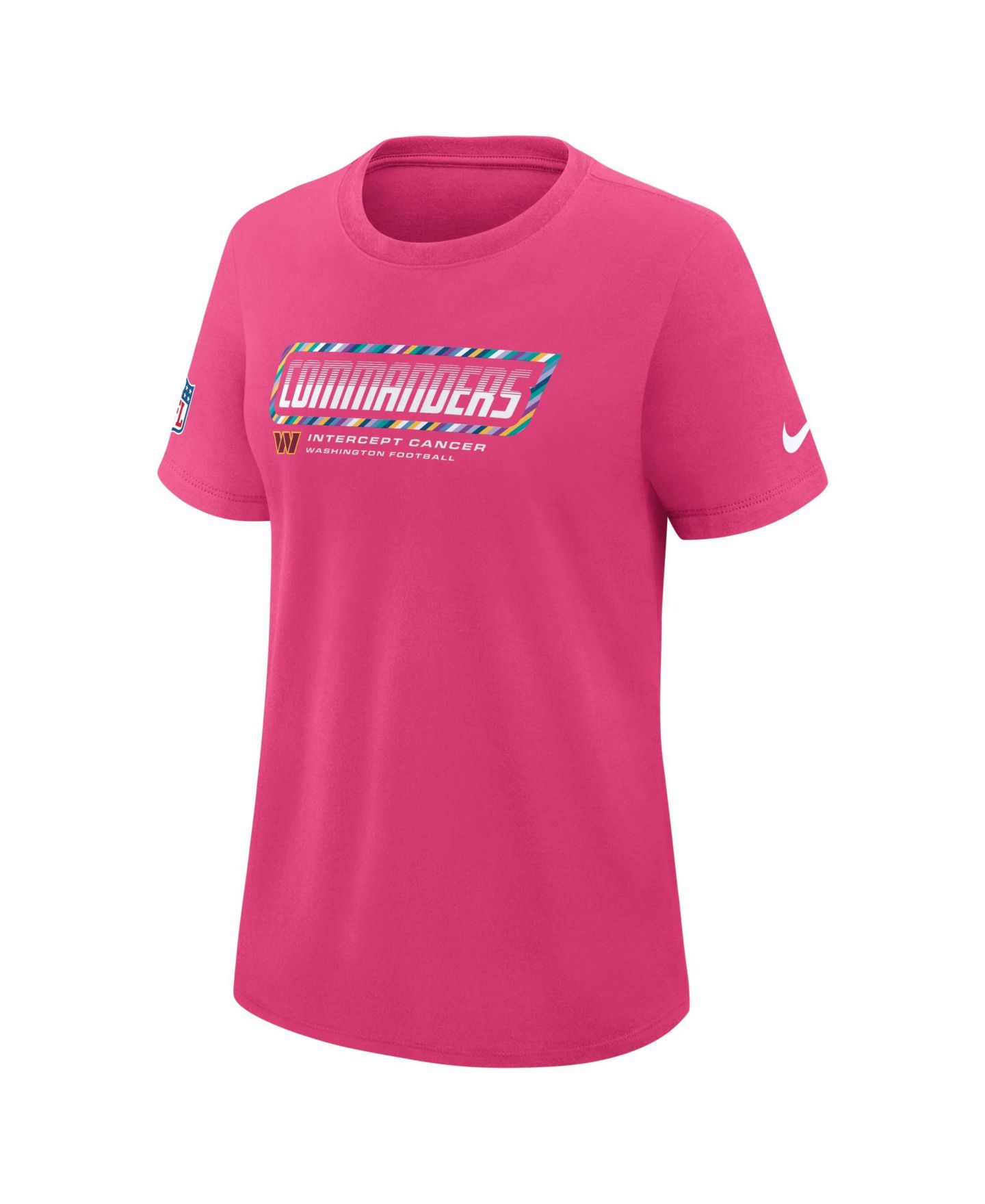 Женская футболка Nike Pink Washington Commanders 2026 NFL Crucial Catch Dri-FIT — фото 3