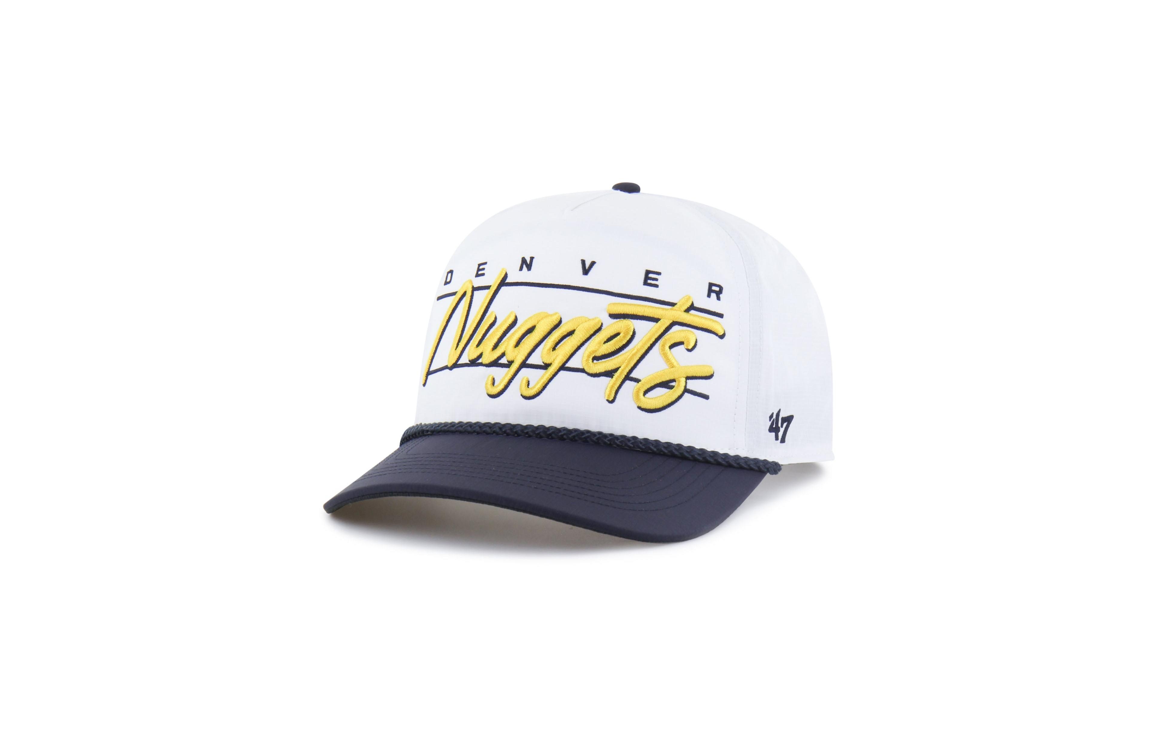 '47 Brand Men's White Denver Nuggets Brrr Condor Two-Tone Hitch Rope Adjustable Hat