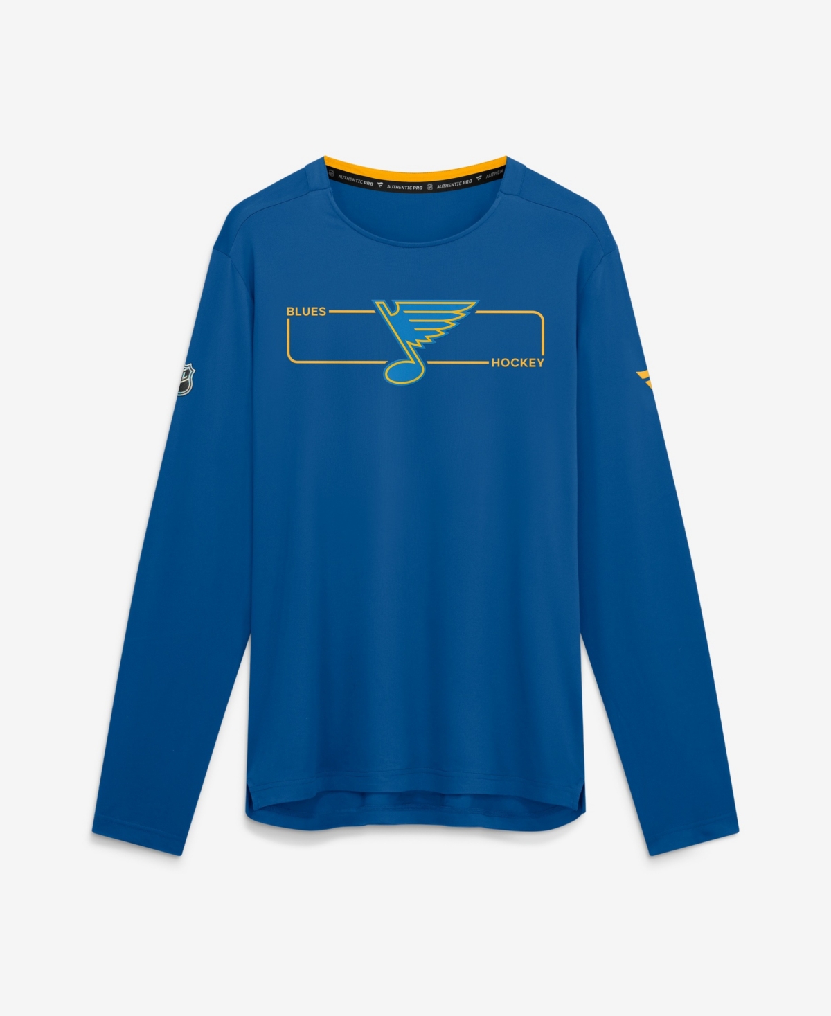 Fanatics Men's Blue St. Louis Blues Authentic Pro Rink Tech Long Sleeve T-Shirt - Blue