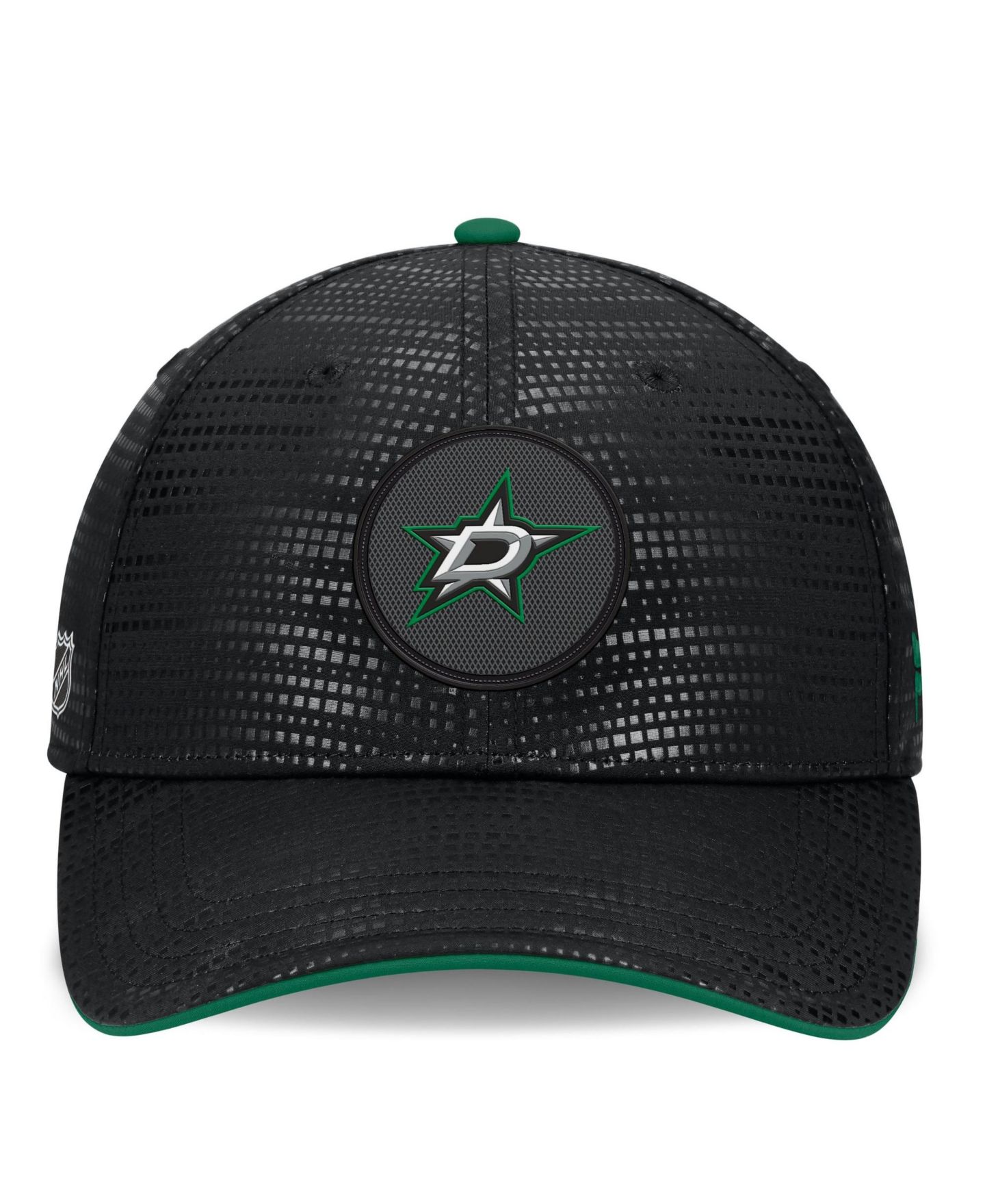 Мужской головной убор Fanatics Black Dallas Stars Authentic Pro Rink Debossed Stretch Fit Hat — фото 2
