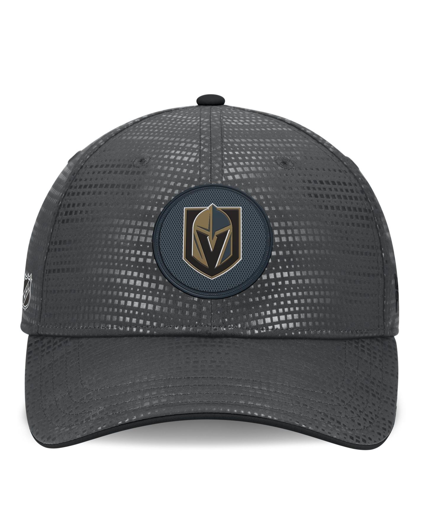 Мужской головной убор Fanatics Charcoal Vegas Golden Knights Authentic Pro Rink Stretch Fit Hat — фото 2