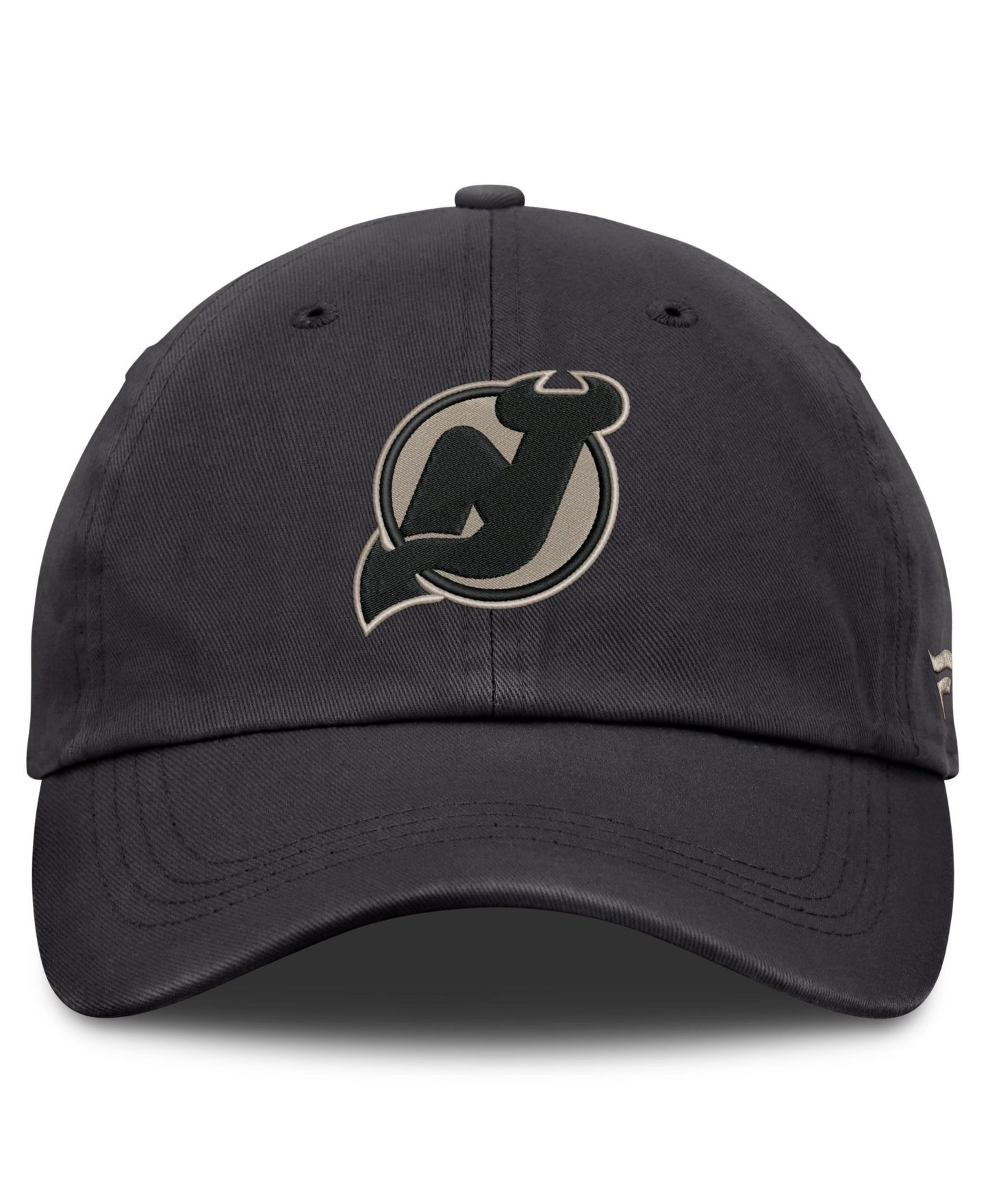 Мужские головные уборы Fanatics Charcoal New Jersey Devils Road Phantom Washed Adjustable Hat — фото 2