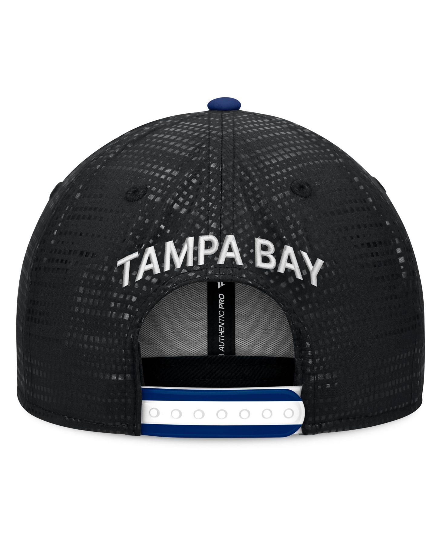 Мужские козырьки Fanatics Black Tampa Bay Lightning Authentic Pro Rink Square Snapback Hat — фото 4