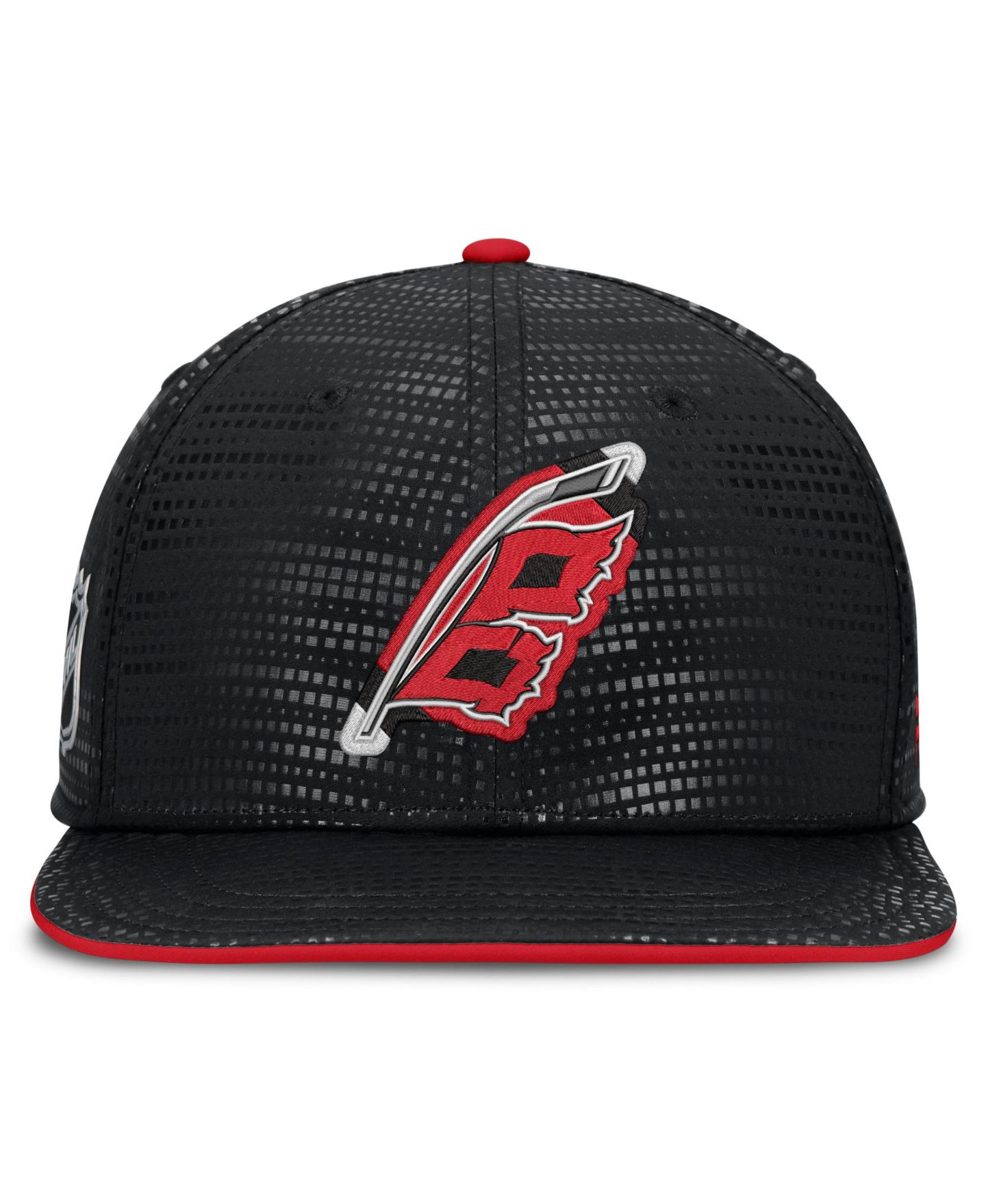 Мужская кепка Fanatics Black Carolina Hurricanes Alternate Authentic Pro Rink Snapback Hat — фото 2