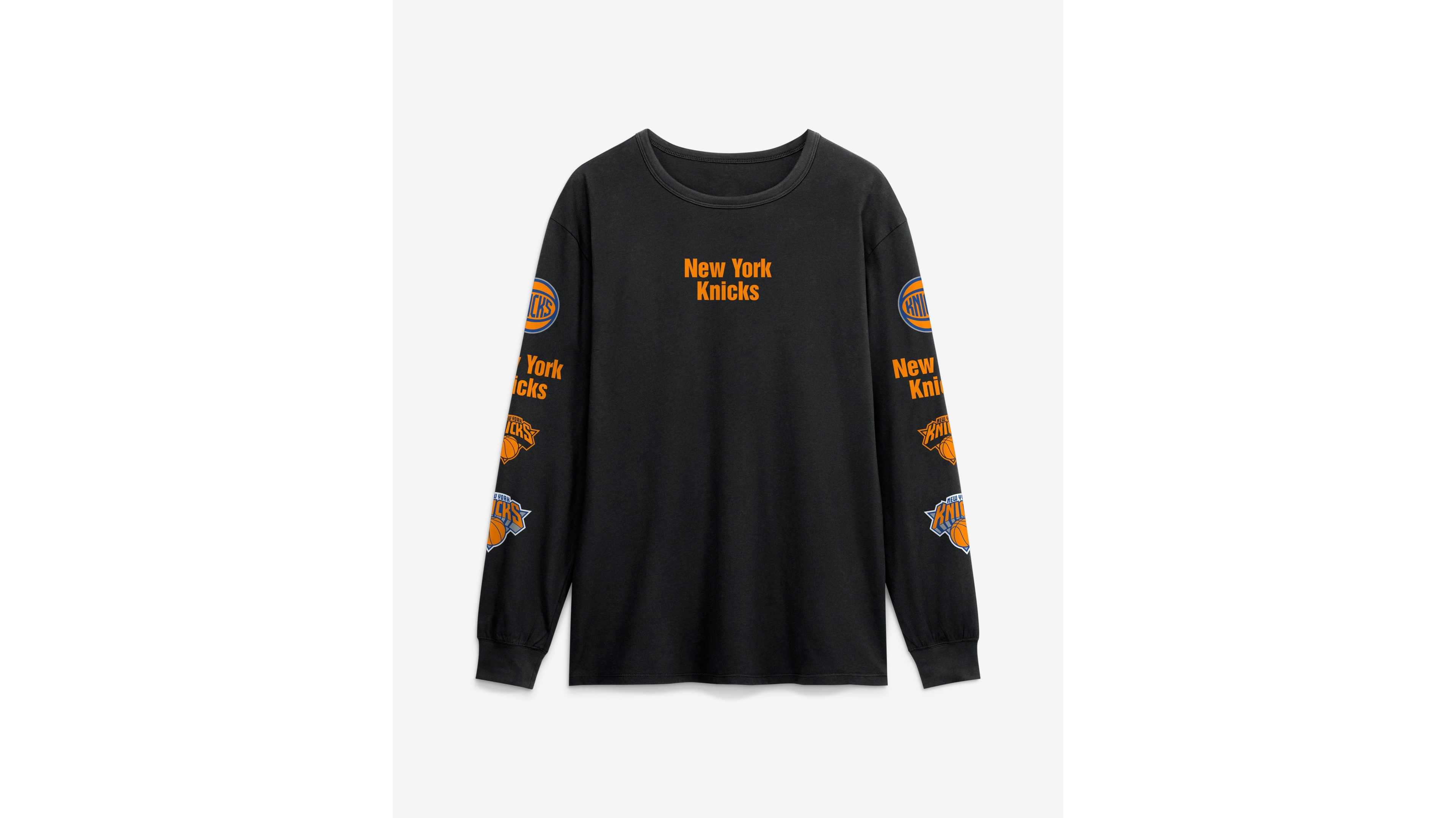 Fanatics Men's Black New York Knicks Jump Higher Legacy Long Sleeve T-Shirt