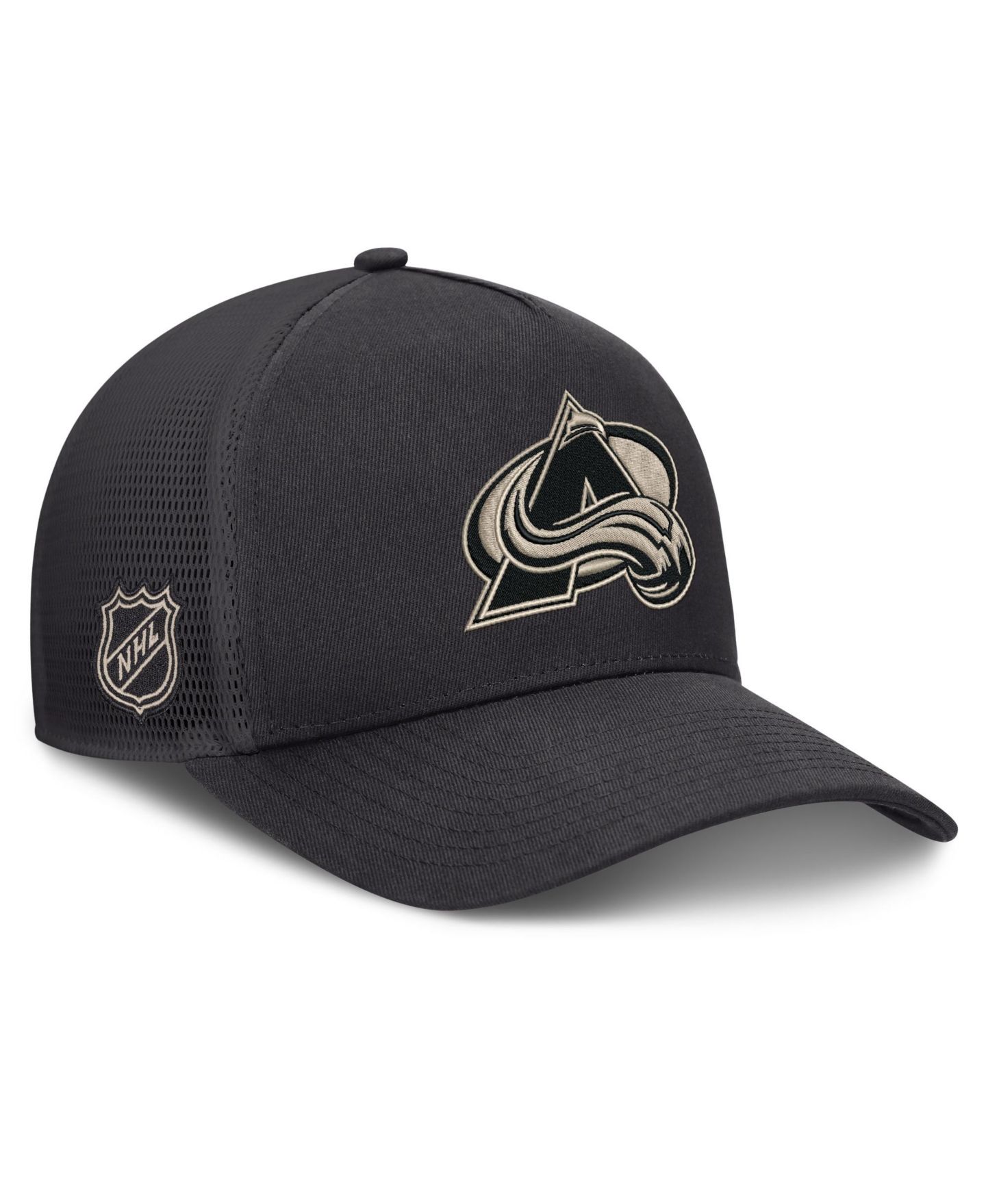 Мужской головной убор Fanatics Charcoal Colorado Avalanche Road Soft Wash A-Frame Meshback Hat — фото 3