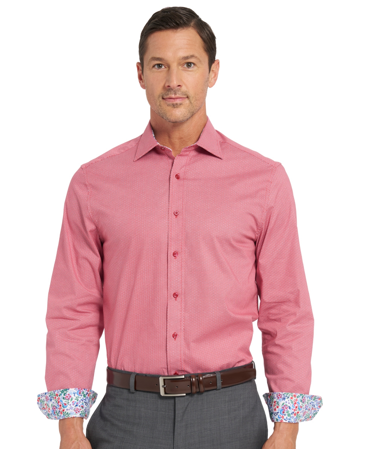 Nick Graham Men's Kaleidoscope Star Dress Shirt