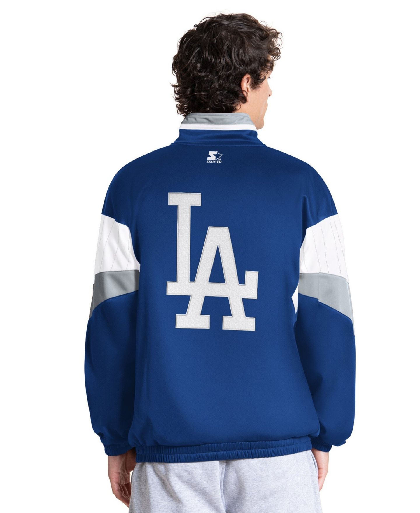Мужская куртка Starter Royal Los Angeles Dodgers Legacy Full-Zip Track — фото 2