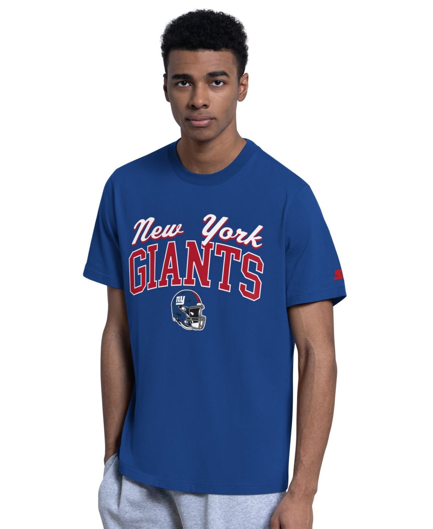 Мужские худи Starter Royal New York Giants Logo T-Shirt Set — фото 2