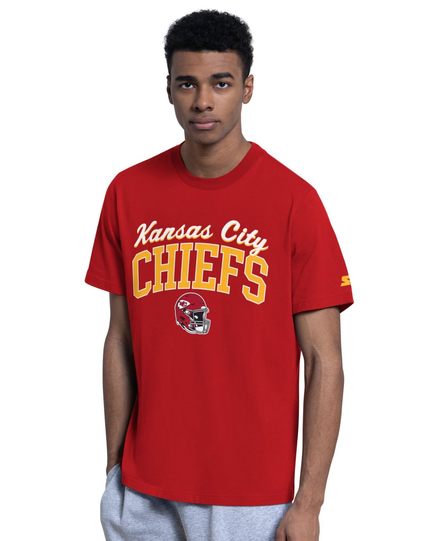 Мужские худи Starter Red Kansas City Chiefs Logo T-Shirt Set — фото 2